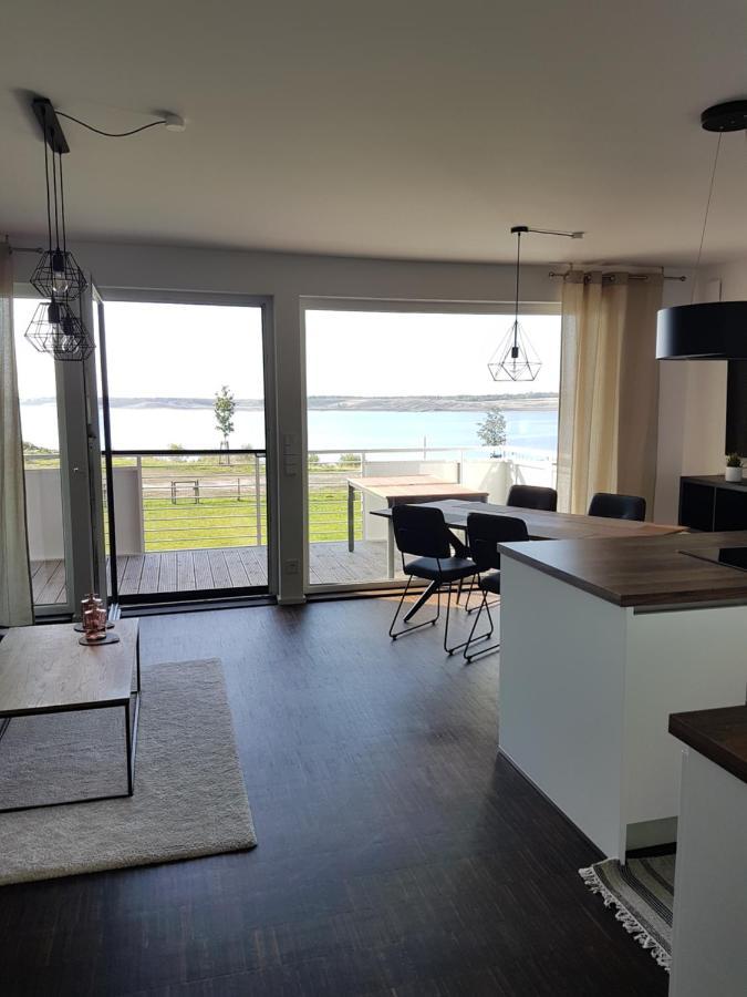 Ferienwohnung Seeblick Lausitzer Seenland Grossraeschen Buitenkant foto
