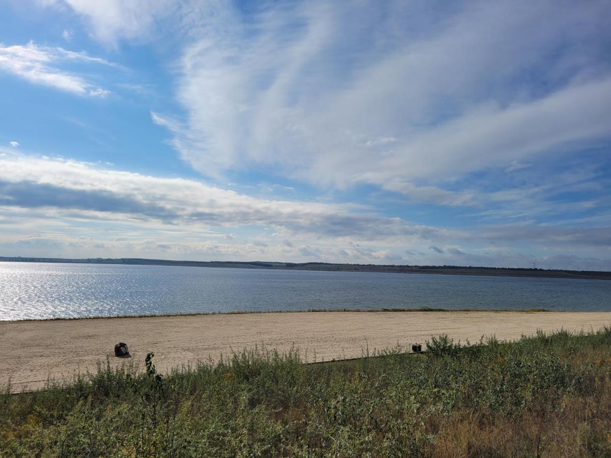 Ferienwohnung Seeblick Lausitzer Seenland Grossraeschen Buitenkant foto